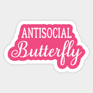 Antisocial Butterfly Sticker